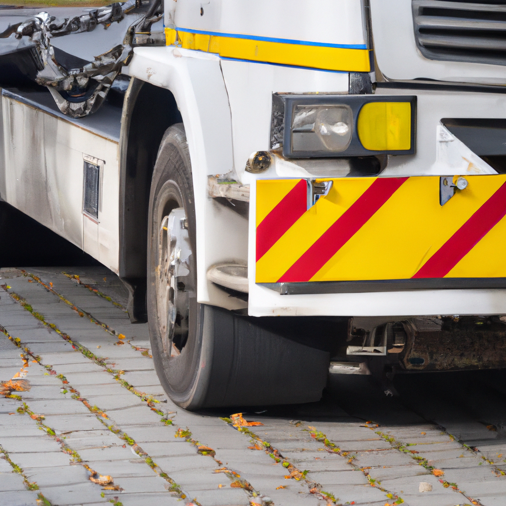 Tow truck ready for emergency assistance.