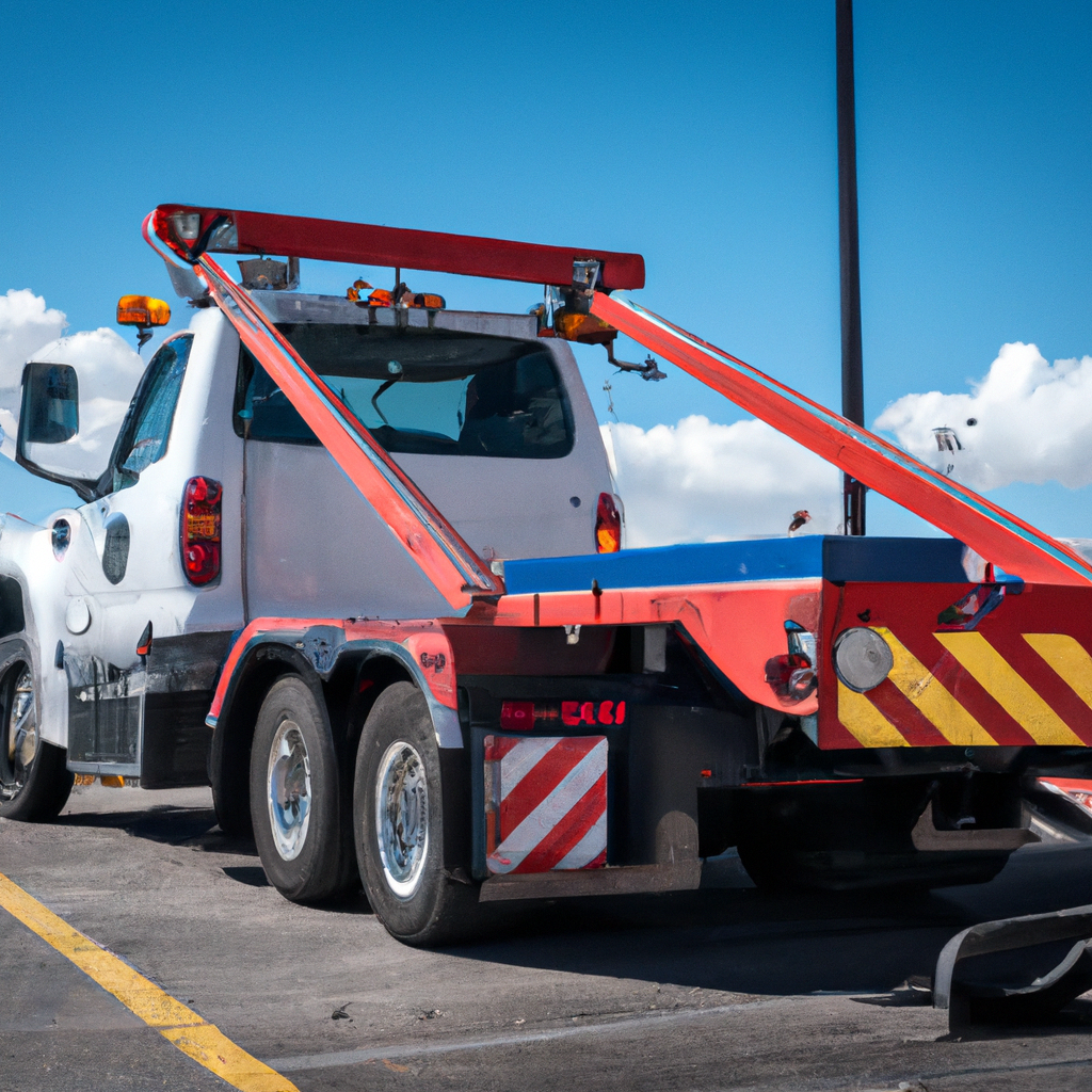 Tow truck ready to assist roadside.